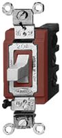 HUBBELL WIRING DEVICES HBL1388 Toggle Switch, Push-Pull, DPDT, Non Illuminated, 30 A, Panel Mount