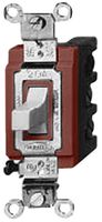 HUBBELL WIRING DEVICES HBL1382 Toggle Switch, Push-Pull, DPDT, Non Illuminated, 15 A, Panel Mount