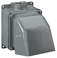 HUBBELL WIRING DEVICES FW60100 Connector Accessory, Back Box, Marine 4 Pos 100A 125/250V Inlets & Receptacles
