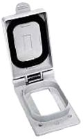 HUBBELL WIRING DEVICES CWP26CR Dust Cap / Cover, Cover, GFCI & Style Line Receptacles, PVC (Polyvinylchloride) Body