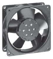 EBM-PAPST 4656ZWU AC Axial Fan, 230V, Square, 119 mm, 38 mm, Ball Bearing, 105.8 CFM
