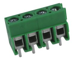PHOENIX CONTACT 1935187 Wire-To-Board Terminal Block, 5 mm, 4 Positions, 26 AWG, 16 AWG, 1.5 mm², Screw