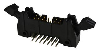 3M N3314-5202RB Pin Header, Wire-to-Board, 2.54 mm, 2 Rows, 14 Contacts, Through Hole Right Angle, 3000 Series