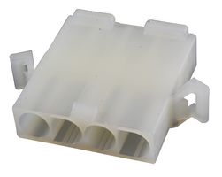 MOLEX 19-09-2048 Connector Housing, UL 94V-2, Standard .093" 3191 Series, Plug, 4 Positions, 6.7 mm