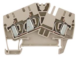 WEIDMULLER 1770360000 DIN Rail Mount Terminal Block, Fused, 3 Positions, 26 AWG, 10 AWG, 6 mm², Clamp, 32 A
