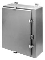HAMMOND PHW24208 Plastic Enclosure, Continuous Hinge Door with Twist Latches, Type 4X, Wall Mount, Polyester (PET)