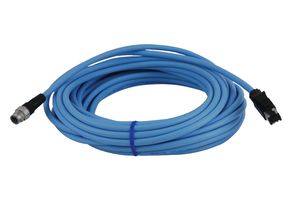OMRON INDUSTRIAL AUTOMATION XS5W-T421-JMC-K Sensor Cable, Ethernet, M12 Plug, RJ45 Plug, 4 Positions, 10 m, 32.808 ft, XS5 Series