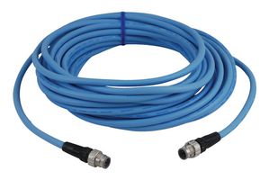 OMRON INDUSTRIAL AUTOMATION XS5W-T421-JM2-K Sensor Cable, Ethernet, M12 Plug, M12 Plug, 4 Positions, 10 m, 32.808 ft, XS5 Series