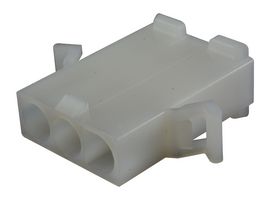 MOLEX 19-09-2037 Connector Housing, Natural, Standard .093" 3191 Series, Plug, 3 Positions, 6.7 mm