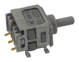 NKK SWITCHES G3T13AH-R Toggle Switch, On-Off-On, SPDT, Non Illuminated, G3T Series, Panel Mount, 100 mA