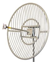 L-COM HG2430G Antenna, Parabolic Die Cast Grid, WiFi, Vertical, 27dB, 1.5 Max VSWR, N Female