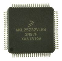 NXP MKL25Z32VLK4 ARM MCU, Kinetis L Series Ultra Low Power, Kinetis L Family KL2x Series Microcontrollers