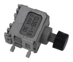 NKK SWITCHES G3B15AH-R-YA Pushbutton Switch, G3B Series, SPDT, On-(On), Round, Black