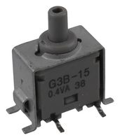 NKK SWITCHES G3B15AB Pushbutton Switch, G3B Series, SPDT, On-(On), Round Plunger, Gray