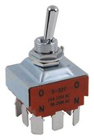 NKK SWITCHES S32F Toggle Switch, On-On, 3PDT, Non Illuminated, S Series, Panel Mount, 25 A