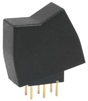 NKK SWITCHES G22KP-YA Rocker Switch, On-None-On, DPDT, Non Illuminated, Through Hole, Black, G Series
