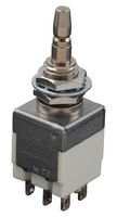 NKK SWITCHES EB2085 Pushbutton Switch, EB Series, 6.4 mm, DPDT, On-On, Plunger for Cap