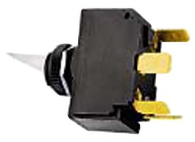 HUBBELL WIRING DEVICES M11LRGSP Toggle Switch, On-Off, SPST, Non Illuminated, Panel Mount