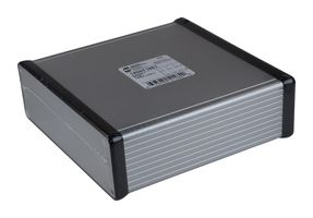 HAMMOND 1455T1601 Metal Enclosure, 1455 Series, Extruded, Metal End Panels, Small, Extruded Aluminum, 51.6 mm, 165 mm