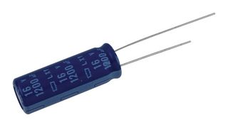 CHEMI-CON ELXY160ELL122MJ30S Electrolytic Capacitor, Miniature, 1200 µF, 16 V, ± 20%, PC Pin, 5000 hours @ 105°C, Polar