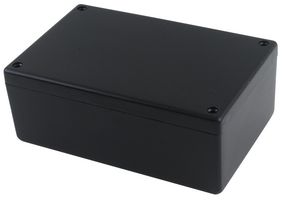 HAMMOND 1594EBK Plastic Enclosure, Heavy Duty, Thick Wall, UL94V-0, Instrument, ABS, 167.6 mm, 107 mm, 65 mm, IP54
