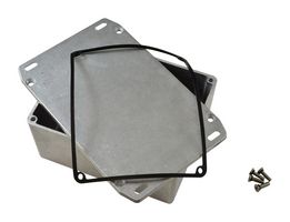 HAMMOND 1590WCFL Metal Enclosure, Diecast, Light Duty, Watertight, Flanged Lid, Small, Diecast Aluminum, 119.9 mm