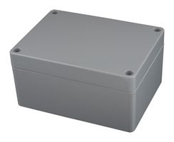 HAMMOND 1554FGY Plastic Enclosure, Watertight, Flat Lid, Multipurpose, ABS, 119.4 mm, 90 mm, 60 mm, IP66