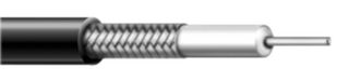 CAROL CABLE/GENERAL CABLE C1142.30.01 Coaxial Cable, RG59, Copper, 5.94 mm, 71 ohm, Black