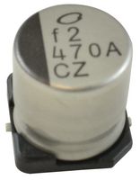 NICHICON UCZ1A471MCL1GS SMD Aluminum Electrolytic Capacitor, Radial Can - SMD, 470 µF, 10 V, 0.15 ohm, 2000 hours @ 85°C