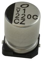 NICHICON UCZ1C221MCL1GS SMD Aluminum Electrolytic Capacitor, Radial Can - SMD, 220 µF, 16 V, 0.2 ohm, 2000 hours @ 85°C