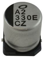 NICHICON UCZ1E331MCL1GS SMD Aluminum Electrolytic Capacitor, Radial Can - SMD, 330 µF, 25 V, 0.15 ohm, 2000 hours @ 85°C