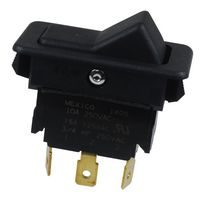 EATON 8004K26N1V2 Rocker Switch, On-None-On, SPDT, Non Illuminated, Panel Mount, Black, 8004 Series
