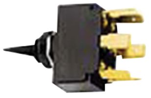 HUBBELL WIRING DEVICES M223JSP Toggle Switch, On-Off-On, DPDT, Non Illuminated, Panel Mount