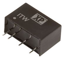 XP POWER ITW1224SA Isolated Through Hole DC/DC Converter, Regulated, ITE, SIP, 2:1, 1 W, 1 Output, 24 V