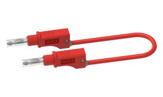 CAL TEST ELECTRONICS CT2148-25-2 Banana Test Lead, 4mm Stackable Banana Plug, Retractable Sleeve
