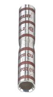 PANDUIT SCL2-Q Butt Splice, Pan-Lug SCL Series, 2 AWG, Uninsulated