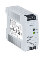 DELTA ELECTRONICS DRS-24V50W1NZ AC/DC DIN Rail Power Supply (PSU), 24V to 28V, ITE, 1 Output, 50 W, 24 V, 2.1 A