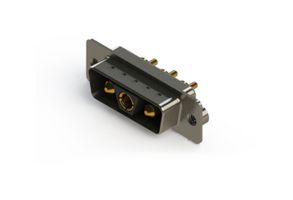 EDAC 627-3WK3624-1TA Combination Layout D Sub Connector, 627C Series, DA-3W3K, Plug, 3 Contacts, 3 Power, Solder