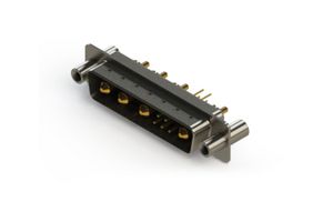EDAC 627-9W4-624-1T4 Combination Layout D Sub Connector, 627C Series, DB-9W4, Plug, 9 Contacts, 5 Signal, 4 Power