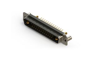 EDAC 627-27W2224-2TB Combination Layout D Sub Connector, 627C Series, DC-27W2, Plug, 27 Contacts, 25 Signal, 2 Power