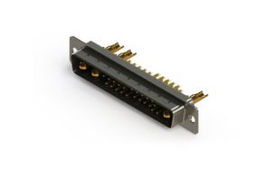 EDAC 627-25W3222-2N1 Combination Layout D Sub Connector, 627C Series, DC-25W3, Plug, 25 Contacts, 22 Signal, 3 Power