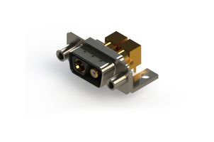 EDAC 629-2WK2240-7N6 Combination Layout D Sub Connector, 629C Series, DE-2WK2, Plug, 2 Contacts, 2 Coax, Solder