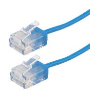 L-COM TRD634-BLU-05F Ethernet Cable, Cat6, RJ45 Plug to RJ45 Plug, UTP (Unshielded Twisted Pair), Blue, 152.4 mm, 6 "