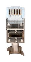 JONARD TOOLS RJ456A-SC Modular Connector, RJ45 Plug, 1 x 1 (Port), 8P8C, Cat6a, Cat6e, Cat7, Cable Mount