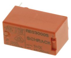 TE CONNECTIVITY - SCHRACK 2-1416010-3 Power Relay, Miniature, SPST-NO, 5 VDC, 6 A, RE Series, Through Hole, Non Latching