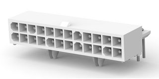 TE CONNECTIVITY - AMP 1-794108-0 Pin Header, R/A, Wire-to-Board, 4.14 mm, 2 Rows, 24 Contacts, Through Hole Right Angle