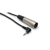 HOSA XVM-305M Audio / Video Cable Assembly, 90° 3.5mm Mono Phone Plug, XLR 3 Position Plug, 5 ft, 1.52 m, Black