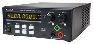 EXTECH INSTRUMENTS DCP42 Bench Power Supply, Single, Adjustable, 1 Output, 0 V, 42 V, 0 A, 10 A