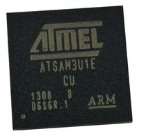 MICROCHIP ATSAM3U1EB-CU ARM MCU, SAM3U Series, SAM 32 Family SAM 3U Series Microcontrollers, ARM Cortex-M3, 32 bit, 96 MHz