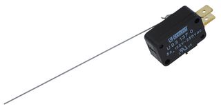 CROUZET SWITCHES X0189666 Microswitch, Miniature, Side Rotary, SPDT, Quick Connect, 5 A